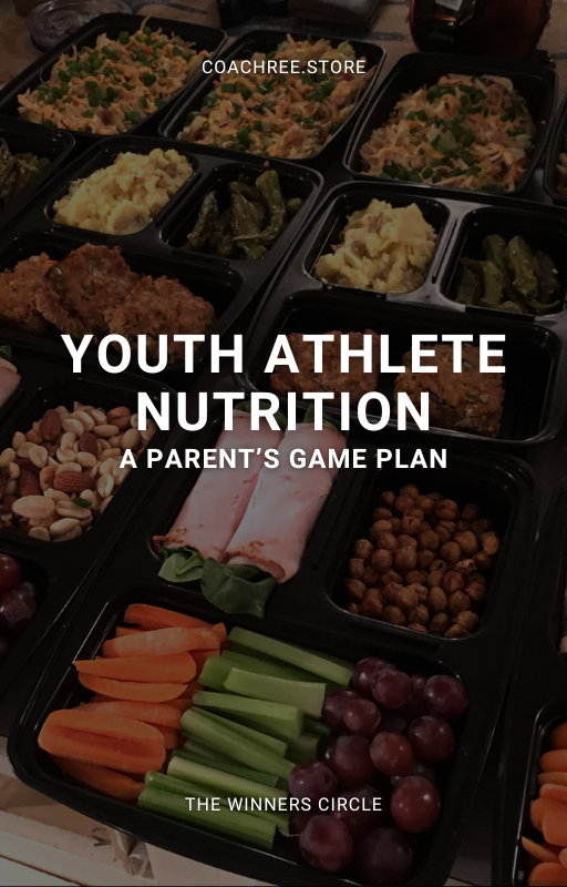 Digital cover of a Sports Performance Nutrition eBook featuring bold text, vibrant imagery of healthy meals and athletes, and a modern, performance-focused design—created to help athletes optimize fueling, recovery, and performance.