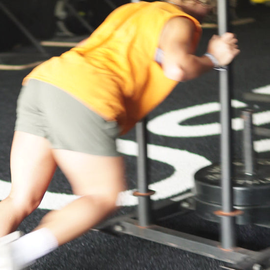 Sprint acceleration drill focusing on forward lean and powerful first 10 yards of 40-yard dash