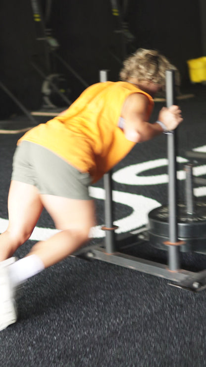 Sprint acceleration drill focusing on forward lean and powerful first 10 yards of 40-yard dash